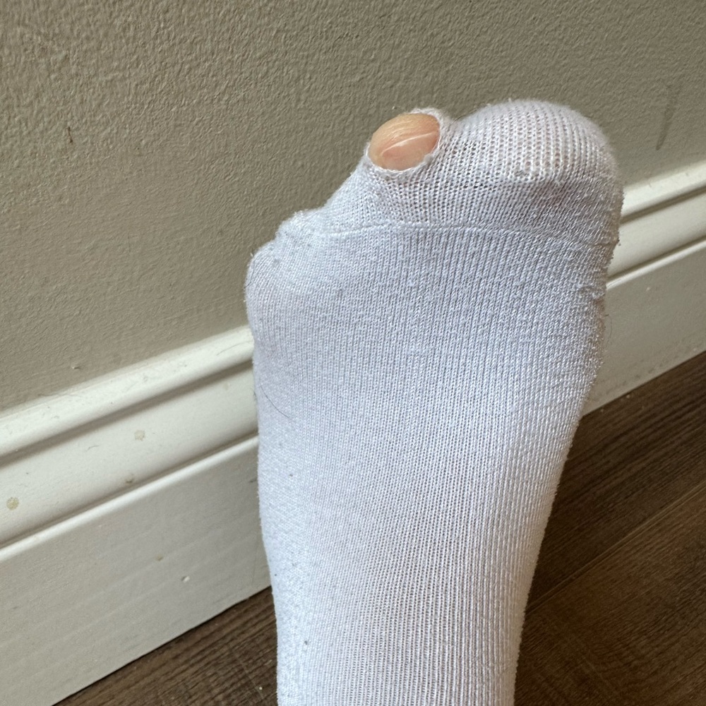 Adidas White Ankle Socks Gently Worn Size 11 Feet